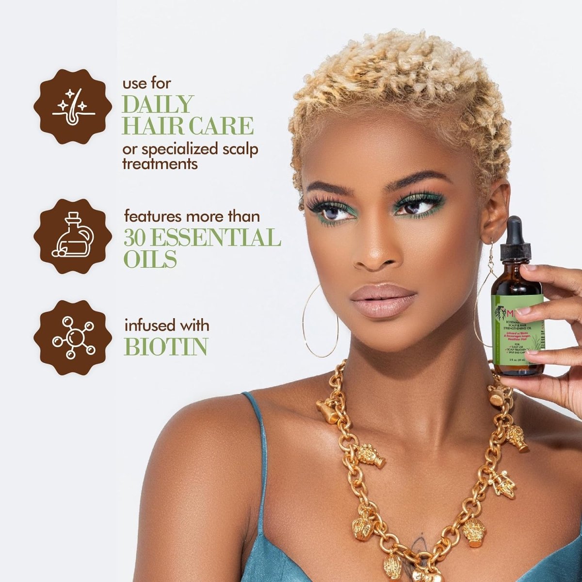 e Organics Rosemary Mint Scalp & Hair Strengthening Oil for All Hair Types, 2 Ounce - SHOWLU FASHION STORE