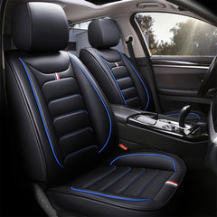 5 Car Seat Covers Faux Leather Seat Covers Full Set For Car Sedan SUV Truck Vans Front & Rear Seat Cushion Protector Wear-resistant, Breathable And Easy To Clean