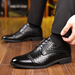 Spring New Men'S Fashion Business Formal Shoes Men'S Shoes English Shoes European Version Single Shoes SHOWLU FASHION STORE