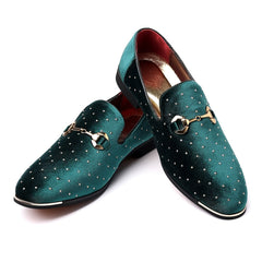 Glittering Mens Horsebit Loafers with Rhinestones - Ultra-Comfortable, Non-Slip Slip-Ons for Spring & Summer - Stylish Mens Dress Shoes SHOWLU FASHION STORE