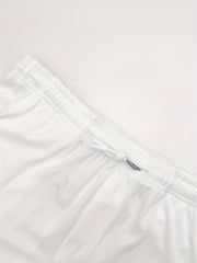 White Short - Sleeve Set, Colorful Ethnic - Style Patterns For Unique Exotic Style