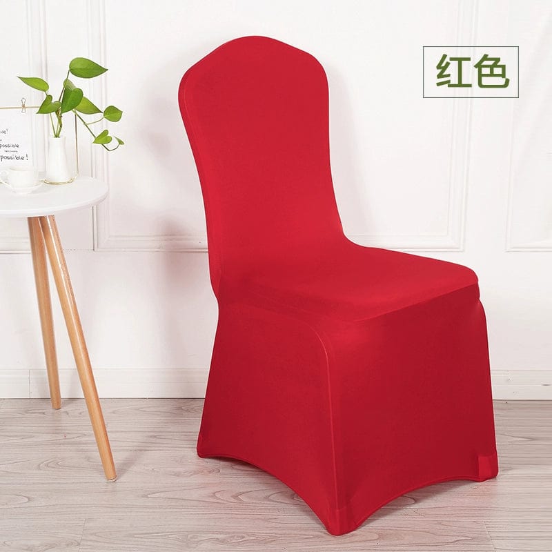 Elastic Neutral Chair Cover Thickened One - Piece Chair Cover Dining Chair Wedding Table Hotel Banquet Conference White Chair Cover Cover - SHOWLU FASHION STORE