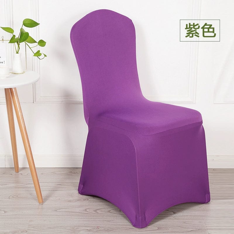 Elastic Neutral Chair Cover Thickened One - Piece Chair Cover Dining Chair Wedding Table Hotel Banquet Conference White Chair Cover Cover - SHOWLU FASHION STORE