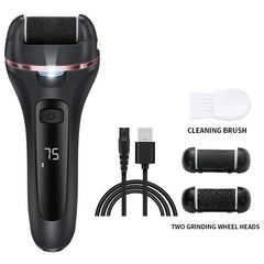 Electric Callus Remover Professional Foot File Grinder Pedicure Machine Rechargeable Heel Cracked Dead Skin Scrubber 3 Heads - SHOWLU FASHION STORE