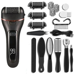 Electric Callus Remover Professional Foot File Grinder Pedicure Machine Rechargeable Heel Cracked Dead Skin Scrubber 3 Heads - SHOWLU FASHION STORE