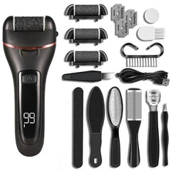 Electric Callus Remover Professional Foot File Grinder Pedicure Machine Rechargeable Heel Cracked Dead Skin Scrubber 3 Heads - SHOWLU FASHION STORE