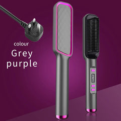 Electric Hot Comb Multifunctional Straight Hair Straightener Comb Negative Ion Anti - Scalding Styling Tool Straightening Brush - SHOWLU FASHION STORE