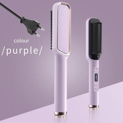 Electric Hot Comb Multifunctional Straight Hair Straightener Comb Negative Ion Anti - Scalding Styling Tool Straightening Brush - SHOWLU FASHION STORE