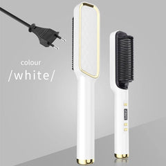 Electric Hot Comb Multifunctional Straight Hair Straightener Comb Negative Ion Anti - Scalding Styling Tool Straightening Brush - SHOWLU FASHION STORE