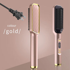 Electric Hot Comb Multifunctional Straight Hair Straightener Comb Negative Ion Anti - Scalding Styling Tool Straightening Brush - SHOWLU FASHION STORE
