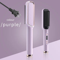 Electric Hot Comb Multifunctional Straight Hair Straightener Comb Negative Ion Anti - Scalding Styling Tool Straightening Brush - SHOWLU FASHION STORE