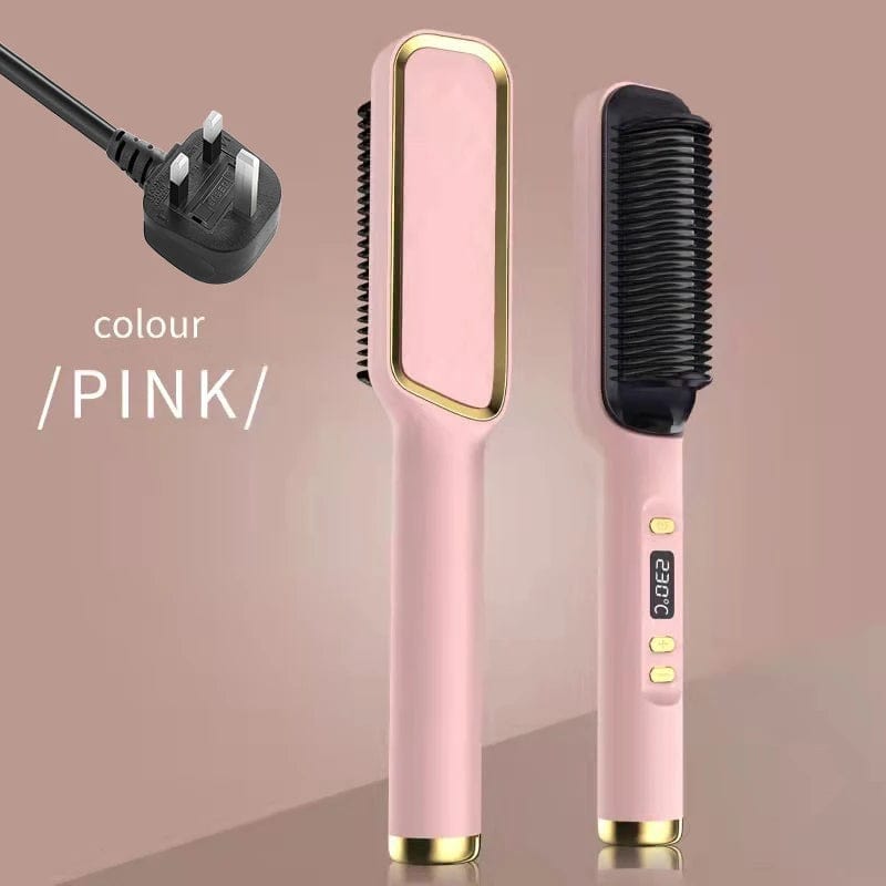 Electric Hot Comb Multifunctional Straight Hair Straightener Comb Negative Ion Anti - Scalding Styling Tool Straightening Brush - SHOWLU FASHION STORE