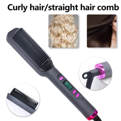 Electric Hot Comb Multifunctional Straight Hair Straightener Comb Negative Ion Anti - Scalding Styling Tool Straightening Brush - SHOWLU FASHION STORE