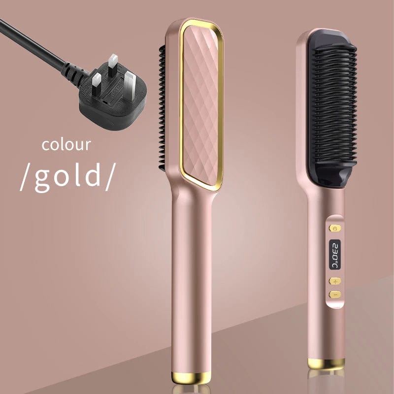 Electric Hot Comb Multifunctional Straight Hair Straightener Comb Negative Ion Anti - Scalding Styling Tool Straightening Brush - SHOWLU FASHION STORE