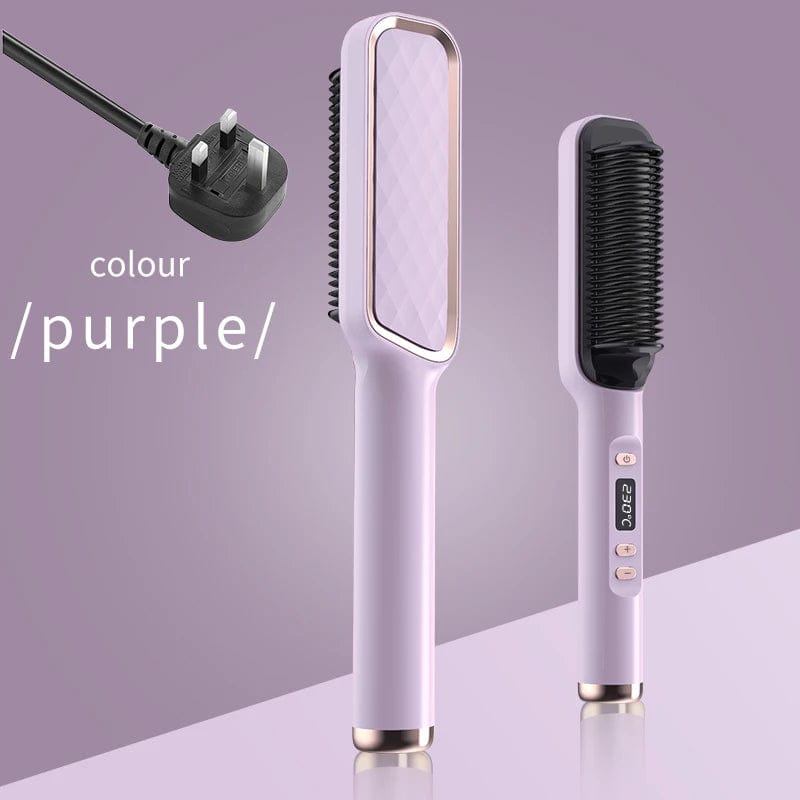 Electric Hot Comb Multifunctional Straight Hair Straightener Comb Negative Ion Anti - Scalding Styling Tool Straightening Brush - SHOWLU FASHION STORE