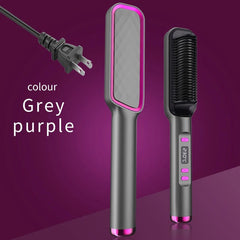 Electric Hot Comb Multifunctional Straight Hair Straightener Comb Negative Ion Anti - Scalding Styling Tool Straightening Brush - SHOWLU FASHION STORE
