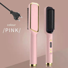 Electric Hot Comb Multifunctional Straight Hair Straightener Comb Negative Ion Anti - Scalding Styling Tool Straightening Brush - SHOWLU FASHION STORE