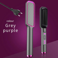Electric Hot Comb Multifunctional Straight Hair Straightener Comb Negative Ion Anti - Scalding Styling Tool Straightening Brush - SHOWLU FASHION STORE