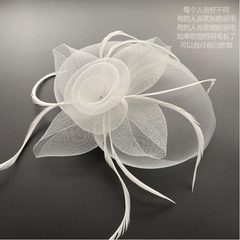 Elegant Vintage Mesh Dinner Party Billycock Headdress - SHOWLU FASHION STORE