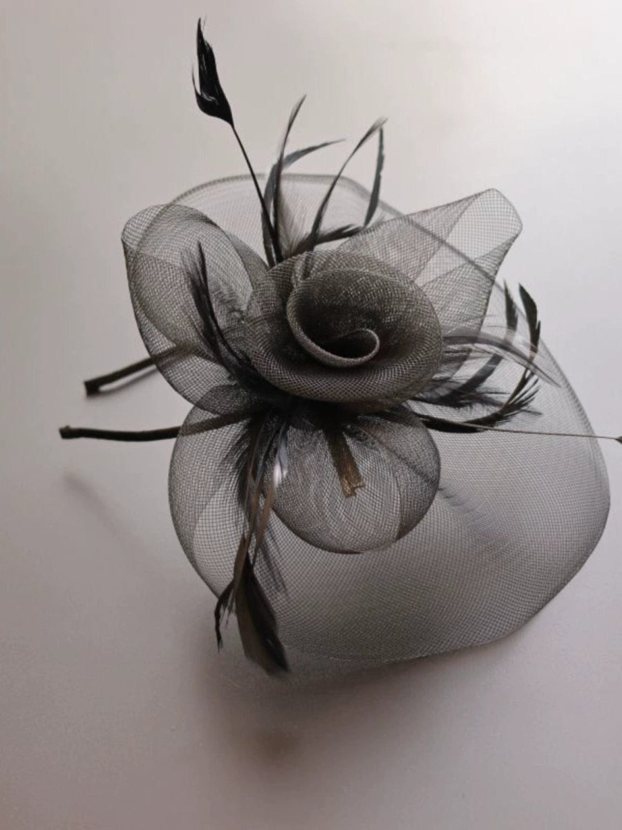 Elegant Vintage Mesh Dinner Party Billycock Headdress - SHOWLU FASHION STORE