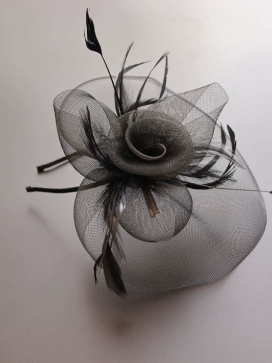 Elegant Vintage Mesh Dinner Party Billycock Headdress - SHOWLU FASHION STORE