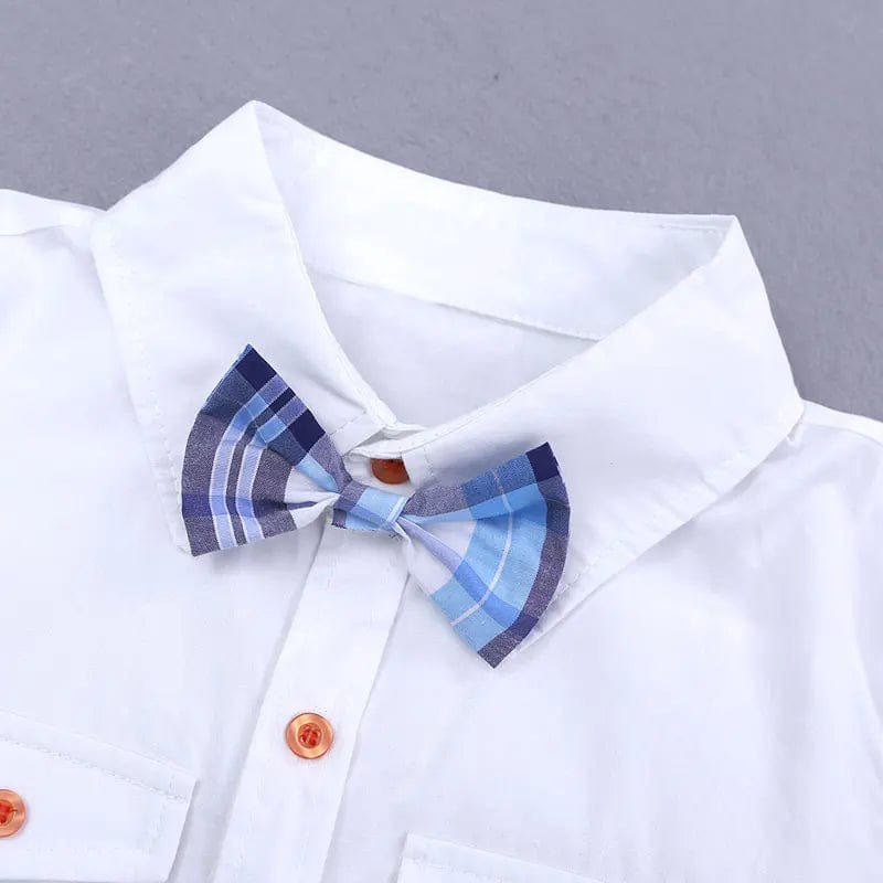 Fashion Baby Boy Clothes Set Summer Children Clothing Boys Outfit Cotton Short Sleeve Shirt+Shorts Kids Clothes 2 - 7 Years - SHOWLU FASHION STORE