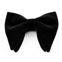 Fashion Men's Oversized Bow Ties Velvet Black Pocket Square Red Navy White Bowknot Tuxedo Accessories Green Handkerchief Cravat - SHOWLU FASHION STORE