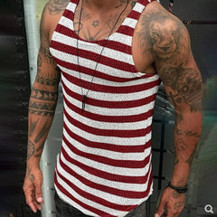 Fashion Summer Sexy Cut Out White Knitted Fabric Vest - SHOWLU FASHION STORE