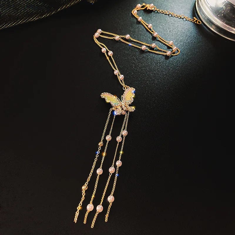 Fashion Unique Design Elegant and Exquisite Double - layer Pearl Love Pendant Necklace Women Jewelry Wedding Party Premium Gift - SHOWLU FASHION STORE