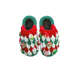 Fat Glass Ball Hand - Made Children's Hand - Woven Crochet Self - Woven Christmas Slippers Thick Ice Bar Wool DIY Material Package - SHOWLU FASHION STORE