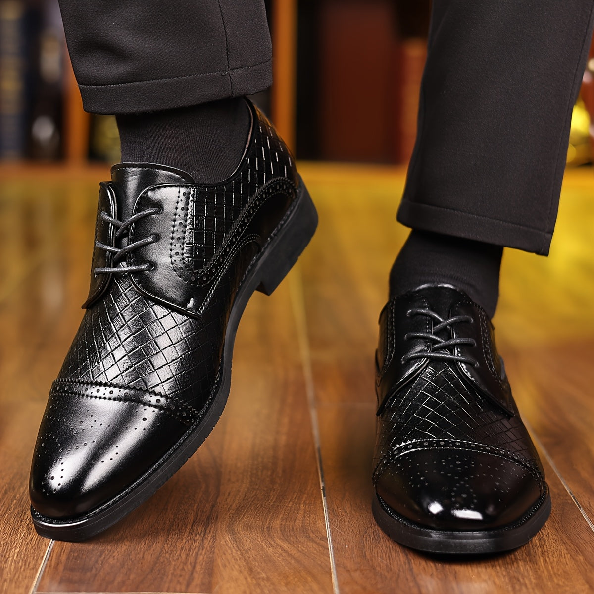 Spring New Men'S Fashion Business Formal Shoes Men'S Shoes English Shoes European Version Single Shoes SHOWLU FASHION STORE