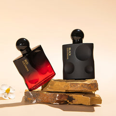 Black & Red Floral & Fruity Woody Eau De Parfum for Men and Women - Long-Lasting Fragrance Spray, 5-15% Perfume Concentration, Alcohol-Based, Talc-Free, Ideal for Parties, Dates, and Gifts SHOWLU FASHION STORE