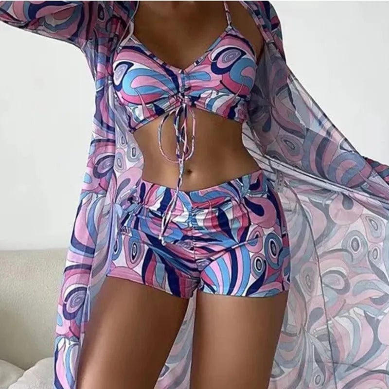 Female Sports Tankini Set - SHOWLU FASHION STORE
