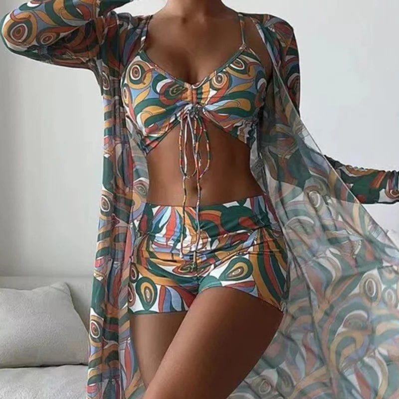 Female Sports Tankini Set - SHOWLU FASHION STORE