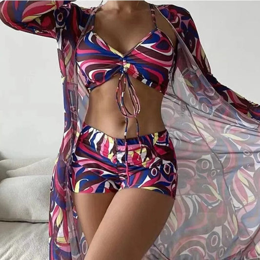 Female Sports Tankini Set - SHOWLU FASHION STORE