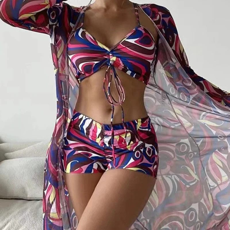 Female Sports Tankini Set - SHOWLU FASHION STORE