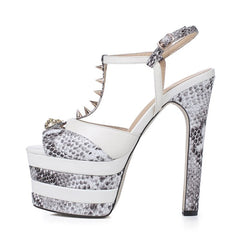 Fish Mouth Catwalk Show Non Slip Chunky Heel Sandals - SHOWLU FASHION STORE