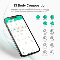 FITINDEX Digital Bathroom Scale, Accurate Scales for Body, BMI, Body Fat, Muscle Mass, 13 Body Composition Analyzer, Sync APP, Measures Weight up to 400 lbs - Black - SHOWLU FASHION STORE