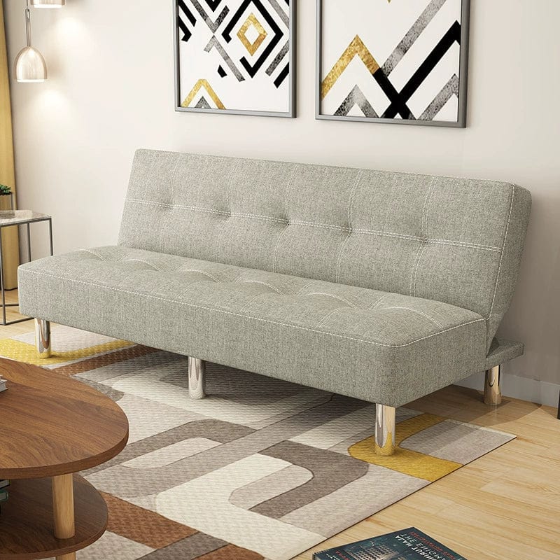 Foldable Leather Sofa Bed Multifunctional Small Apartment Lunch Break Office Simple Sofa Living Room Double Single Sitting and Lying Dual - Use - SHOWLU FASHION STORE