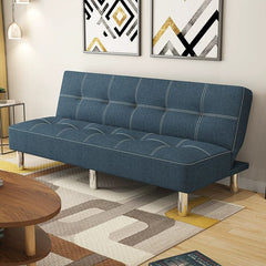 Foldable Leather Sofa Bed Multifunctional Small Apartment Lunch Break Office Simple Sofa Living Room Double Single Sitting and Lying Dual - Use - SHOWLU FASHION STORE