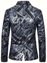 For European And American Gentlemen Western - style Suit Jacket With Middle Eastern Diagonal Pattern - SHOWLU FASHION STORE