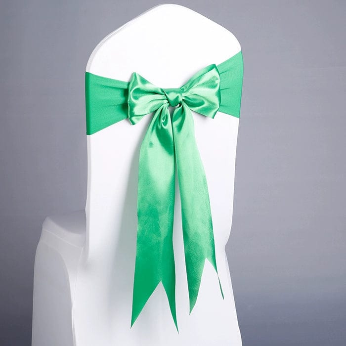 Free Elastic Chair Back Decoration Wedding Bow Chair Cover Decoration Hotel Restaurant Chair Back Arabesquitic Fabric Banquet Ribbon Tie - SHOWLU FASHION STORE