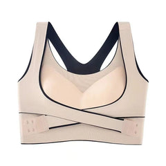 Front Buckle Beautiful Back Seamless Large Size Underwear Women's Thin Bra Without Steel Ring Gathered Sports Adjustment Bra - SHOWLU FASHION STORE