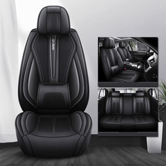 Full Set Car Seat Covers, Sport Style, Universal Fit, Full Coverage, Breathable Mesh, Lumbar Support, Trendy Automotive Seat Protector, All - Season - SHOWLU FASHION STORE