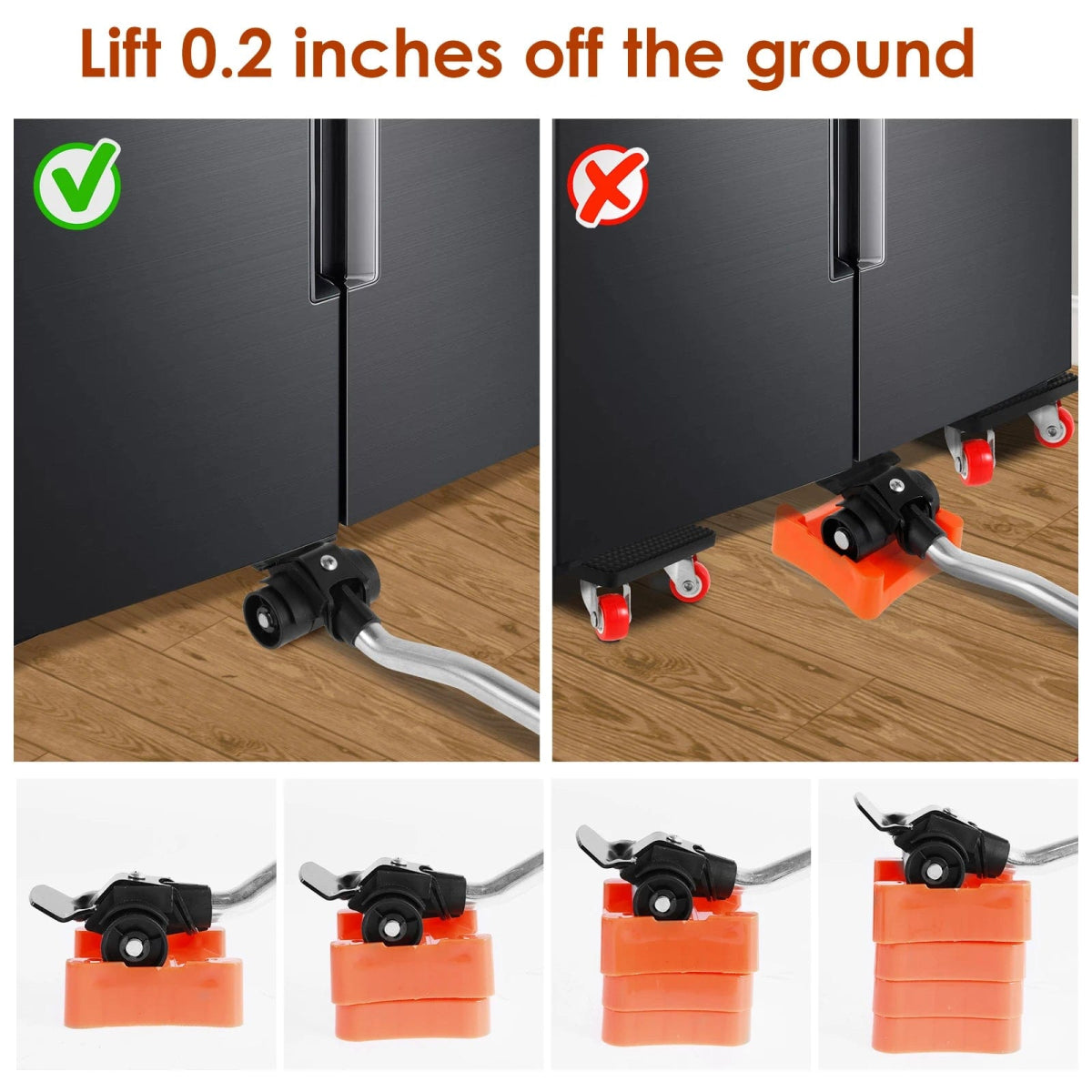 Furniture Lift Mover Tool 880LBS 360° Rotatable Heavy Duty Furniture Mover Labor - Saving Furniture Transport Tool Roller Slider - SHOWLU FASHION STORE