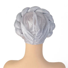 Glitter Diamonds Braids African Autogele Headtie Women Turban Cap Female Head Wraps - SHOWLU FASHION STORE