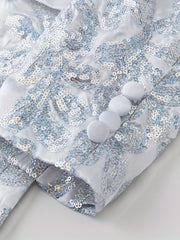 Glittering Mens Sequin Blazer Jacket - Red Shawl Collar for Show - Stopping Evening & Event Wear - Fashion - Forward Party Style, Perfect for Red Carpet Events - SHOWLU FASHION STORE