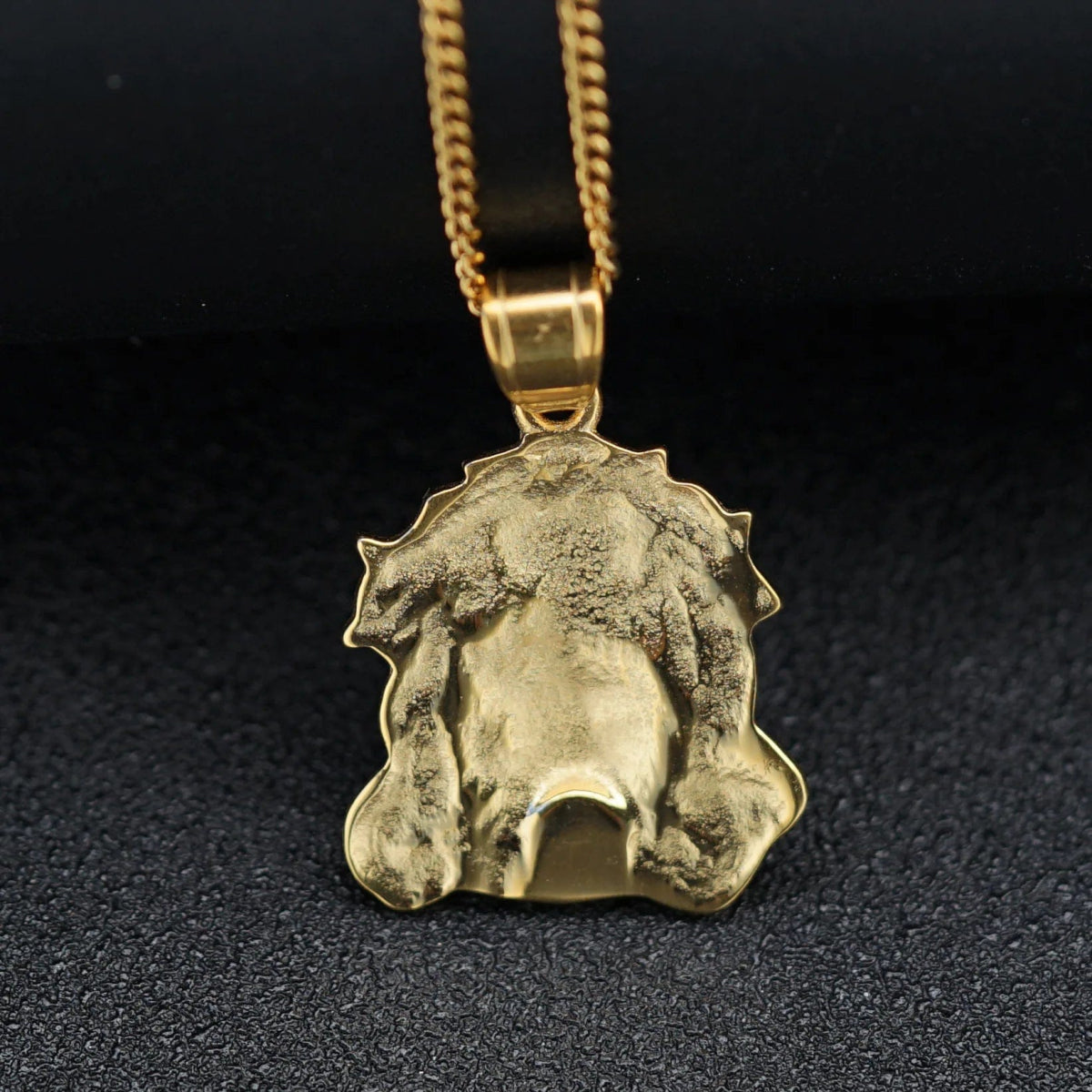 Gold color Jesus 316L stainless steel Charm Pendant Necklace For Women Men Party Jewelry Gift - SHOWLU FASHION STORE