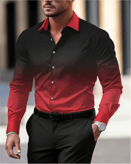 Gradient Men's Clothing Soft and Comfortable Men's Shirt Summer Hawaiian Shirt High Quality Men's Clothing Fashion Button Design - SHOWLU FASHION STORE