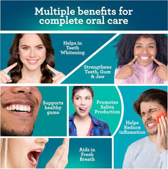 GuruNanda Coconut & Peppermint Oil Pulling (8 Fl.Oz) with Tongue Scraper - Alcohol Free Mouthwash for Fresh Breath, White Teeth & Healthy Teeth & Gums - SHOWLU FASHION STORE